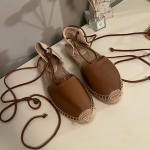 Soludos lace up platform espadrilles
